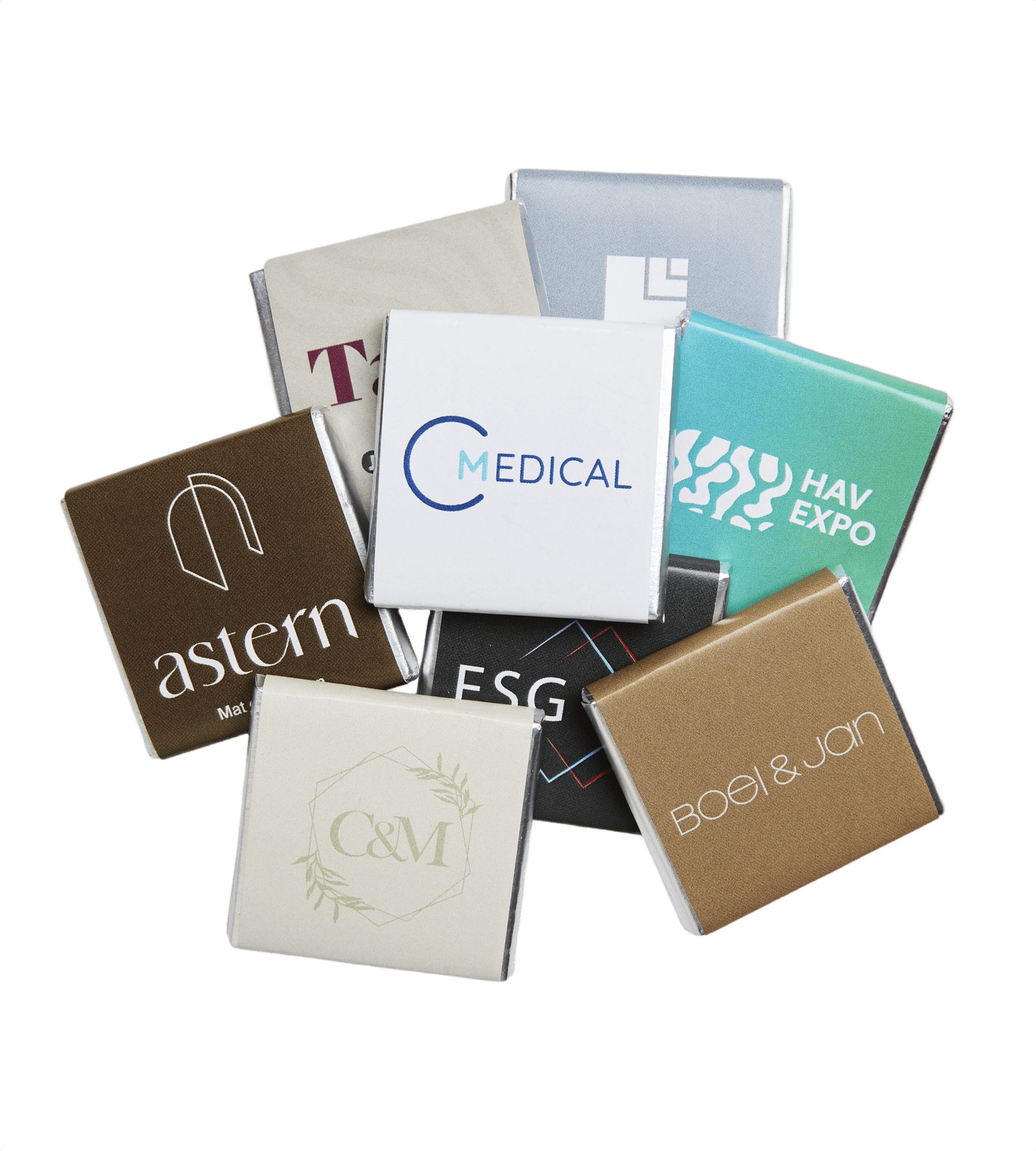 Quatre Neapolitane Chokladkvadrat Standard